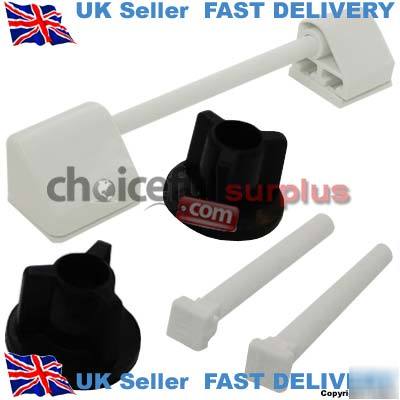 New brand white toilet seat fitting kit & rod