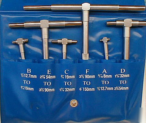 New telescoping bore snap gauge set 5/16 - 6