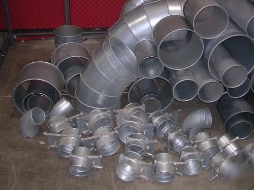 Nordfab qf duct work lot, over 200 feet and 246 pieces