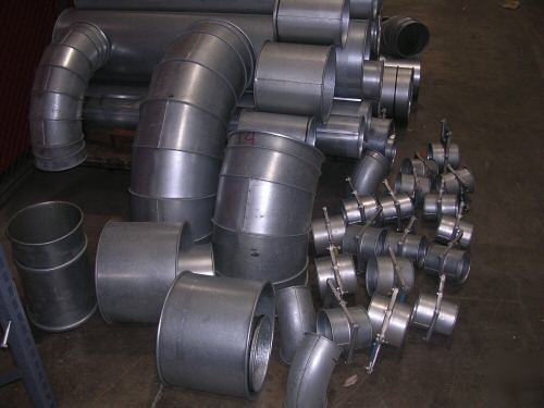 Nordfab qf duct work lot, over 200 feet and 246 pieces