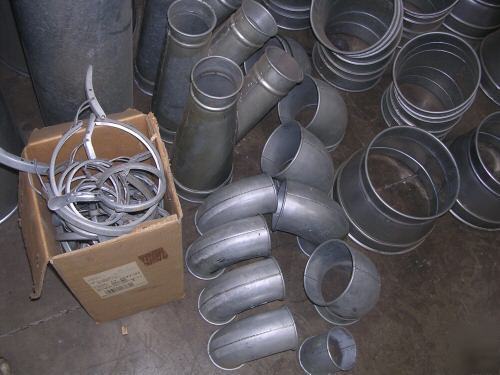 Nordfab qf duct work lot, over 200 feet and 246 pieces