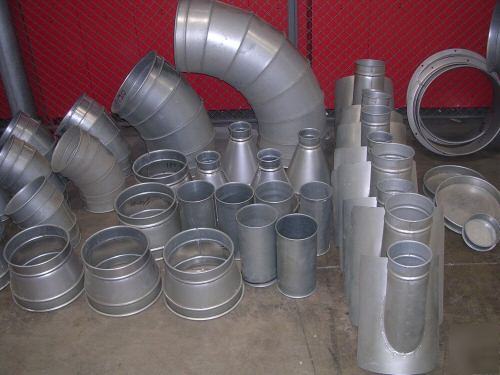 Nordfab qf duct work lot, over 200 feet and 246 pieces