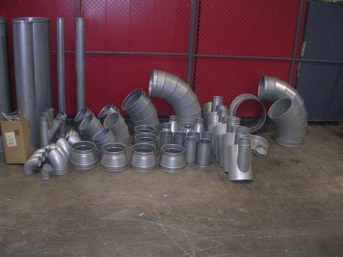 Nordfab qf duct work lot, over 200 feet and 246 pieces