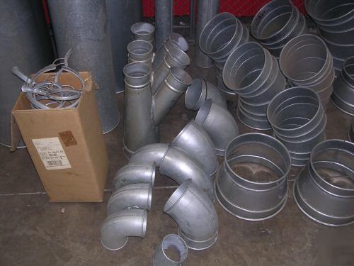 Nordfab qf duct work lot, over 200 feet and 246 pieces