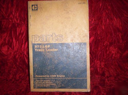 Original caterpillar 973 lgp track loader parts manual