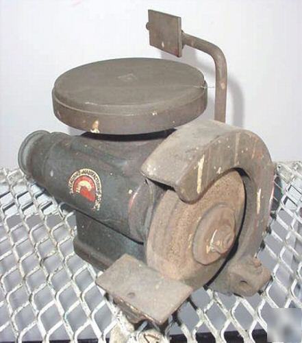 Vintage clausing lap/lapping/grinding wheel combination