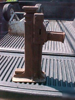 1908 cast iron 6 ton barth railroad house jack