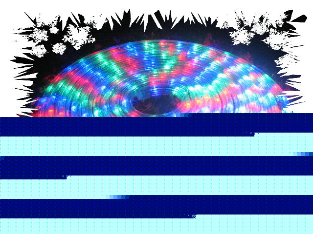 4WIRES rgb led rope light w/ controller - 6 meter 220V