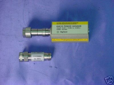 8481D agilent power sensor 10MHZ-18GHZ, atten 90 daywar