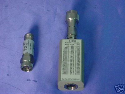 8481D agilent power sensor 10MHZ-18GHZ, atten 90 daywar