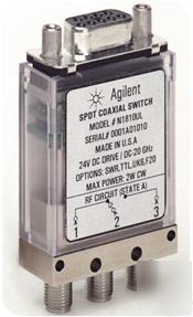 Agilent N1810UL coaxial switch dc-26.5 ghz,spdt