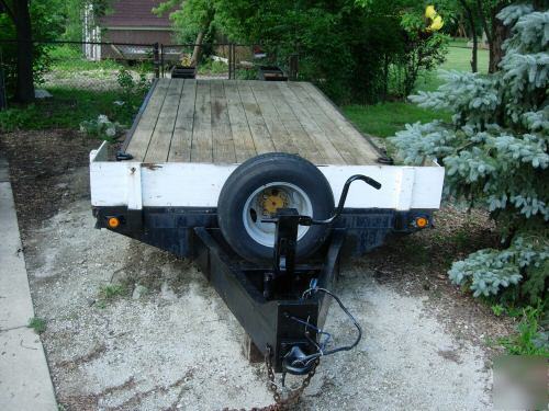 Belshe ts, 22,000# gvw, 29' flatbed equipment trailer