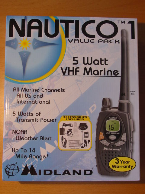 Midland nautico 1 NT1 NT1VP value pack vhf marine radio