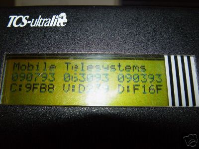 Mobile telesystems inc. tsc ultralite p/n tsc-9700