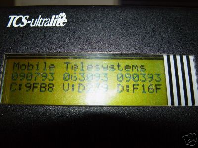 Mobile telesystems inc. tsc ultralite p/n tsc-9700