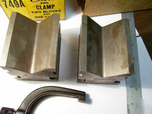 New 2 brown & sharpe 749A vee blocks with one clamp 