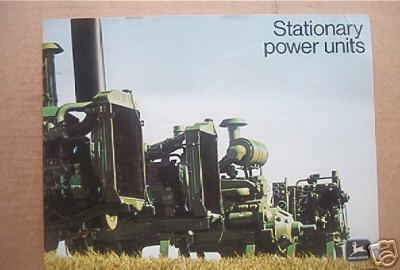 Older john deere stationary engine sales brochure