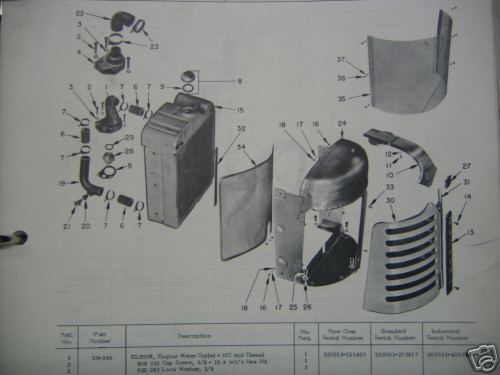 Oliver 77, super 77 original parts book repair manual 