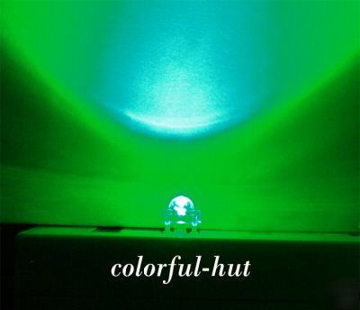 100X5MM super piranha flux polygonal green led 4000MCD