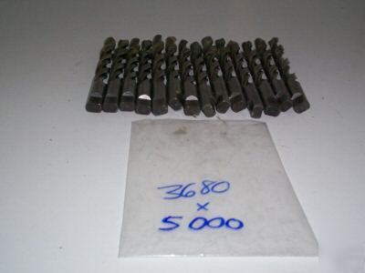 14 good used .3680 x .5000 precision twist drills step