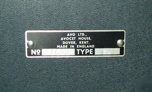 Avo vcm 163 valve characteristic meter