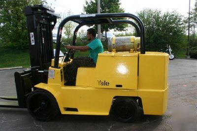 Forklift yale 14000LB cushion lpg workhorse nice