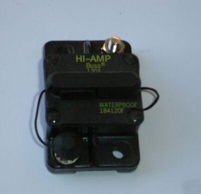 High amp buss 120 amp resetable rv circuit breaker