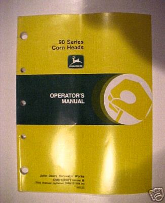 John deere 90 series corn heads operator's manual