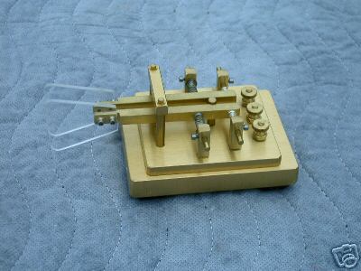 K8RA model p-2 iambic cw paddle, solid brass base