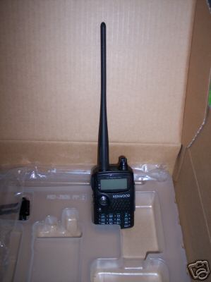 Kenwood th-F6A tri-band vhf/uhf ht,car charger, mic,etc