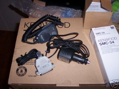 Kenwood th-F6A tri-band vhf/uhf ht,car charger, mic,etc