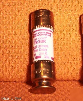 New shawmut TR30R 30 amp tri-onic fuse warranty nnb