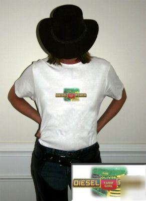 Oliver tractor farm girl diesel short sleeve t-shirt