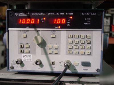 Rohde & schwarz spn 821.2016.32 audio signal generator