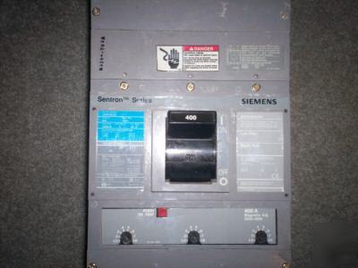 Siemens 400 amp 3 pole circuit breaker 600 volts