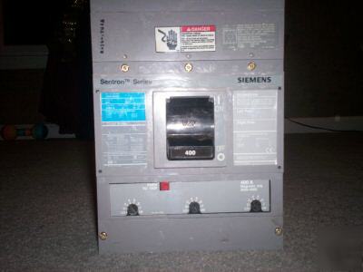 Siemens 400 amp 3 pole circuit breaker 600 volts