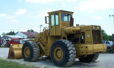 1980 trojan 2500 wheel loader detroit engine runs good