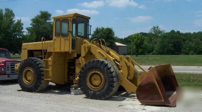 1980 trojan 2500 wheel loader detroit engine runs good