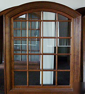 High end commercial grade solid walnut windows