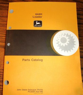 John deere 644H loader parts catalog jd manual book