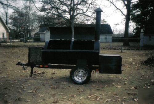 New competition smoker / bbq grill 11' trailer mounted 