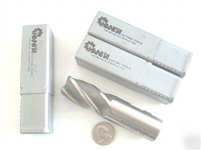 New *qty 3 brand hanita end mill endmill 1165 vr hss 1â€