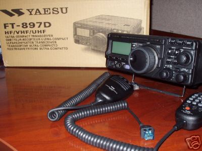 Yaesu ft-897D with dtmf microphone. unused radio. 