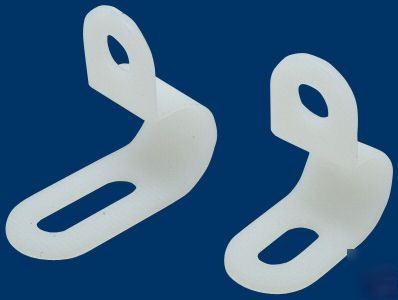 100 x adjustable nylon â€˜pâ€™ clips rohs. 9.5 - 14.3MM,