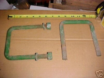 2 - old john deere tractor fender mount u-bolts u 