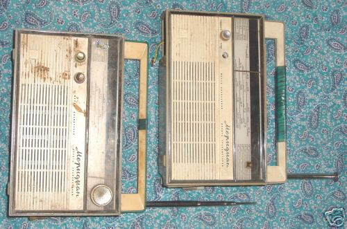 2 soviet russian meridian shortwave radio receivers