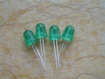 200PCS 10MM green diffused led lamp