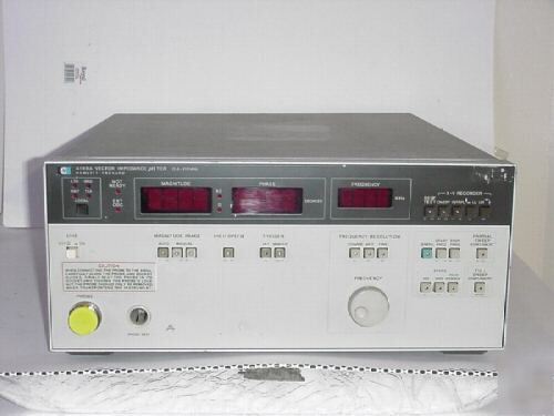 Agilent hp vector impedance meter 4193A rf engineering