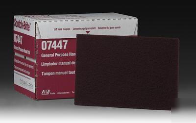 3M 7447 scotch-brite general purpose maroon scuff pads