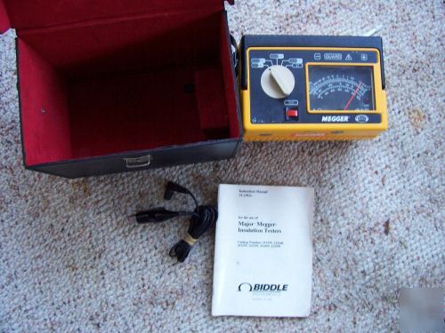 Biddle megger insulation tester 212159